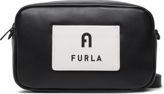 Czarna torebka Furla średnia w młodzieżowym stylu na ramię
