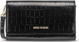 Czarna torebka Gino Rossi lakierowana na ramię