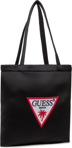 Czarna torebka Guess na ramię duża