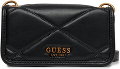 Czarna torebka Guess średnia matowa na ramię