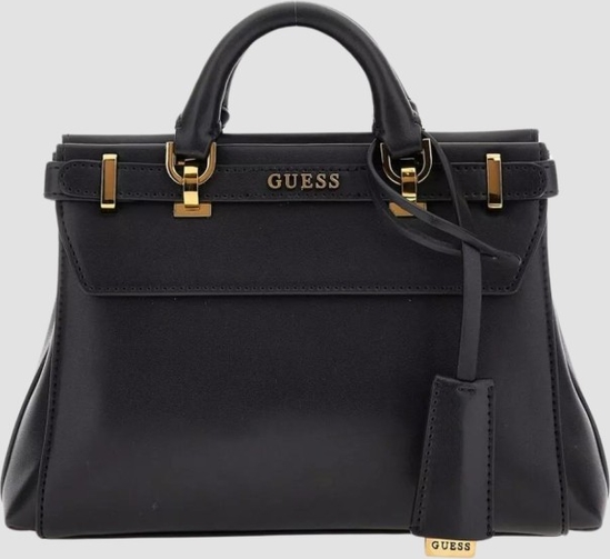 Czarna torebka Guess w stylu glamour ze skóry ekologicznej