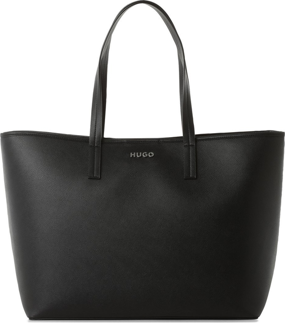 Czarna torebka Hugo Boss duża w młodzieżowym stylu