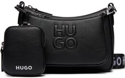 Czarna torebka Hugo Boss matowa na ramię