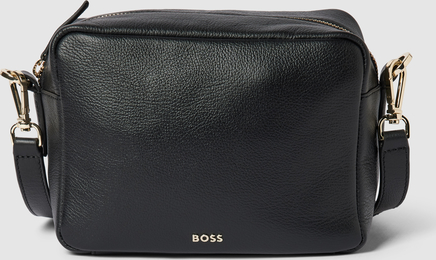 Czarna torebka Hugo Boss matowa na ramię średnia