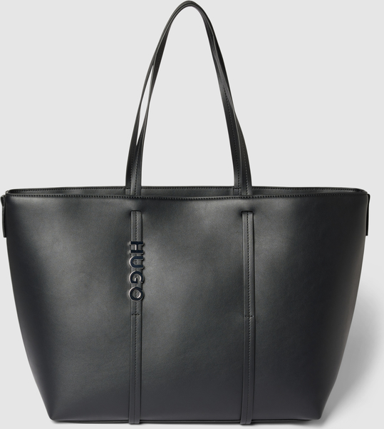 Czarna torebka Hugo Boss matowa na ramię w wakacyjnym stylu