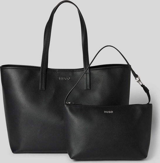 Czarna torebka Hugo Boss matowa w wakacyjnym stylu