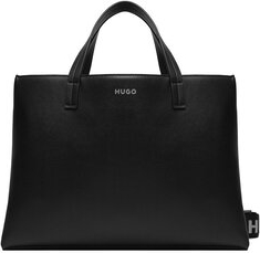 Czarna torebka Hugo Boss na ramię matowa
