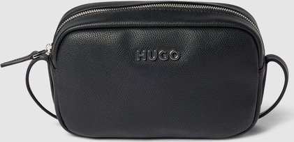 Czarna torebka Hugo Boss średnia matowa na ramię