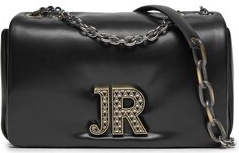 Czarna torebka John Richmond w młodzieżowym stylu matowa średnia