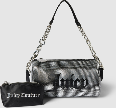 Czarna torebka Juicy Couture średnia na ramię matowa