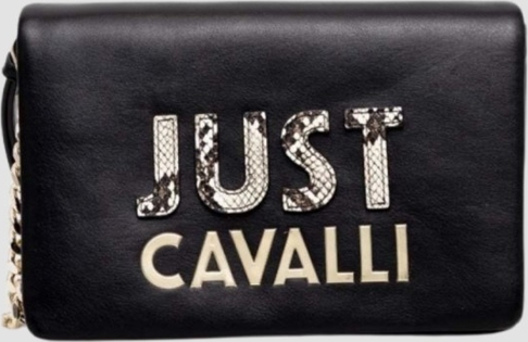 Czarna torebka Just Cavalli do ręki matowa mała