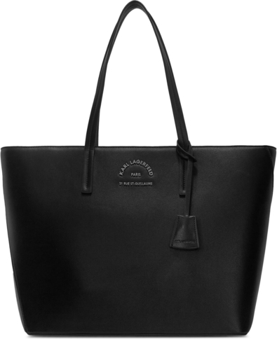 Czarna torebka Karl Lagerfeld duża na ramię
