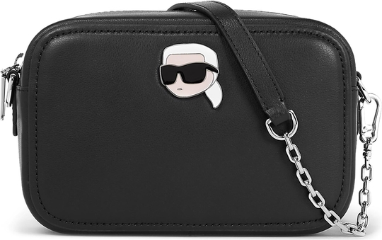 Czarna torebka Karl Lagerfeld matowa średnia