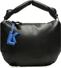 Czarna torebka Karl Lagerfeld na ramię matowa duża