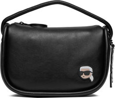 Czarna torebka Karl Lagerfeld na ramię średnia