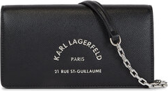 Czarna torebka Karl Lagerfeld w młodzieżowym stylu