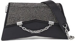 Czarna torebka Karl Lagerfeld w młodzieżowym stylu matowa na ramię