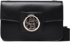 Czarna torebka Lancel w młodzieżowym stylu średnia na ramię