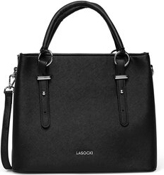 Czarna torebka Lasocki średnia do ręki
