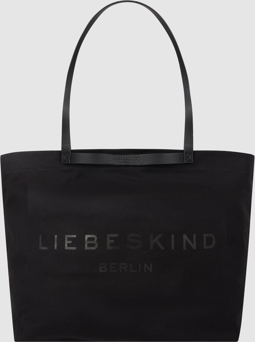 Czarna torebka Liebeskind Berlin matowa w wakacyjnym stylu na ramię