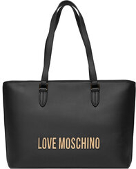 Czarna torebka Love Moschino duża matowa na ramię