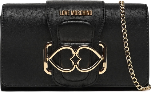 Czarna torebka Love Moschino matowa na ramię