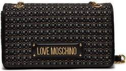 Czarna torebka Love Moschino matowa na ramię mała