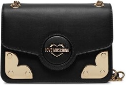 Czarna torebka Love Moschino matowa na ramię mała