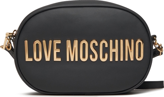 Czarna torebka Love Moschino matowa na ramię średnia