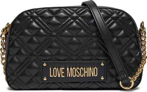 Czarna torebka Love Moschino matowa w młodzieżowym stylu
