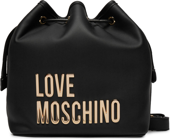 Czarna torebka Love Moschino na ramię w młodzieżowym stylu