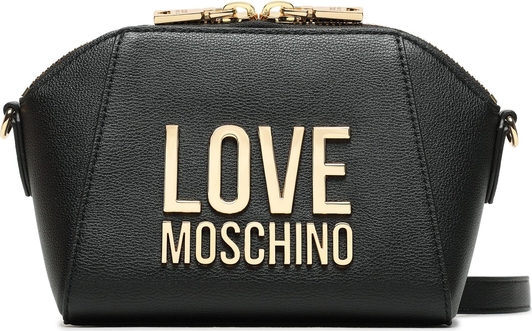 Czarna torebka Love Moschino w młodzieżowym stylu matowa na ramię