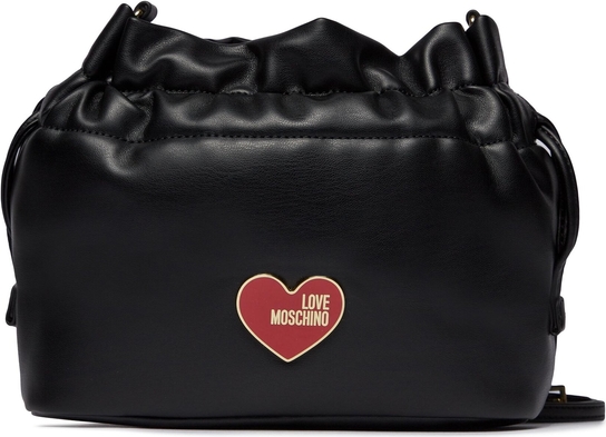 Czarna torebka Love Moschino w wakacyjnym stylu na ramię