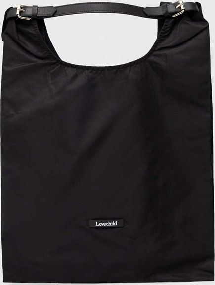 Czarna torebka Lovechild matowa duża w stylu casual