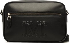 Czarna torebka MaxMara matowa na ramię w młodzieżowym stylu