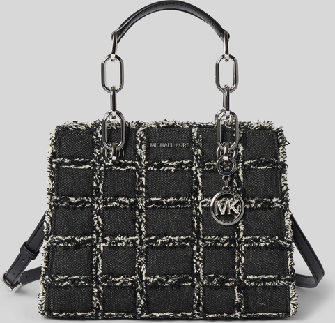 Czarna torebka Michael Kors średnia matowa w stylu glamour
