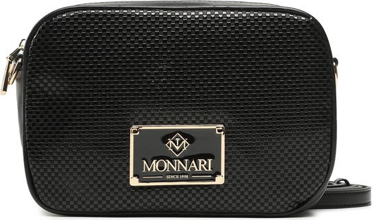 Czarna torebka Monnari matowa średnia na ramię