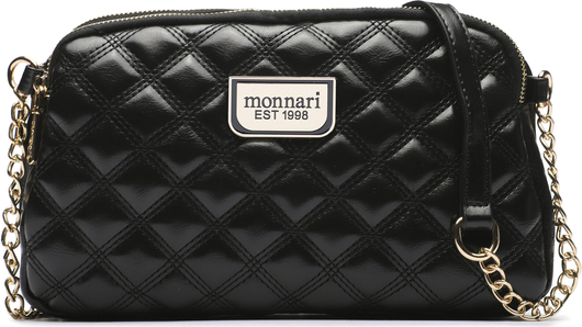 Czarna torebka Monnari średnia w młodzieżowym stylu na ramię