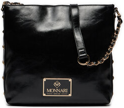 Czarna torebka Monnari w młodzieżowym stylu na ramię