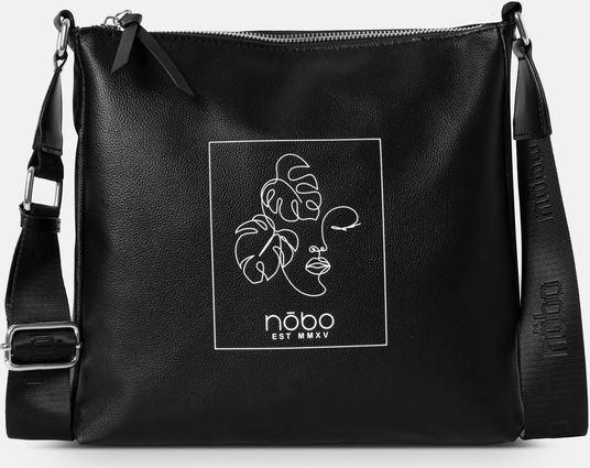 Czarna torebka NOBO średnia w stylu glamour na ramię