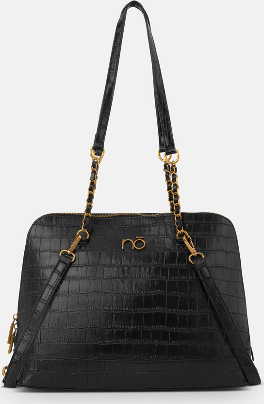Czarna torebka NOBO w stylu glamour matowa