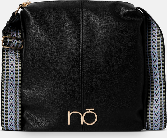 Czarna torebka NOBO ze skóry ekologicznej średnia w stylu glamour