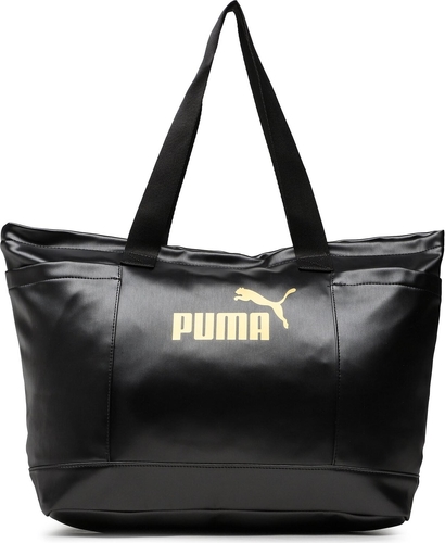 Czarna torebka Puma duża na ramię w sportowym stylu