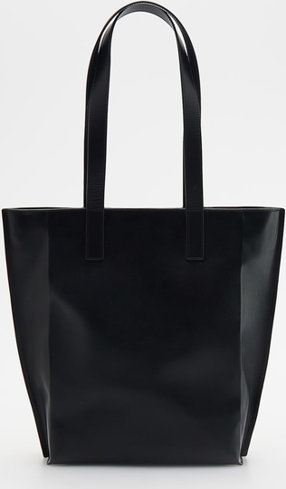 Czarna torebka Reserved duża na ramię w wakacyjnym stylu