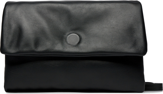 Czarna torebka Ryłko średnia na ramię matowa
