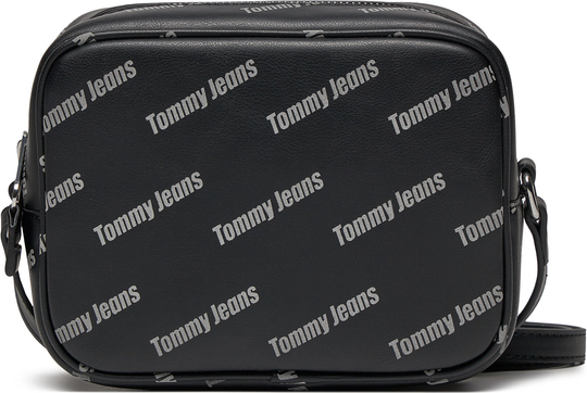 Czarna torebka Tommy Jeans w młodzieżowym stylu średnia
