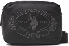 Czarna torebka U.S. Polo z nadrukiem