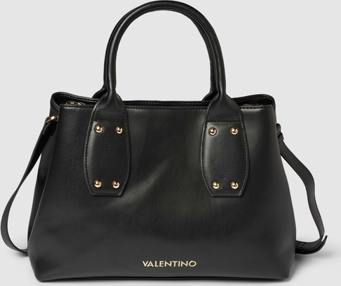 Czarna torebka Valentino Bags matowa ze skóry ekologicznej średnia