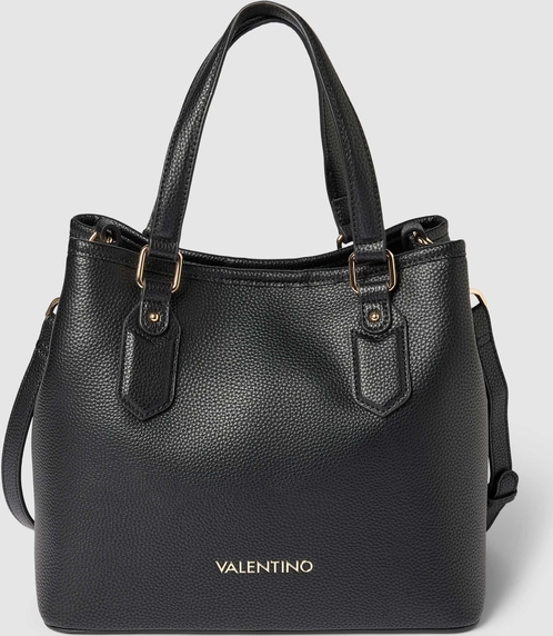 Czarna torebka Valentino Bags na ramię duża matowa