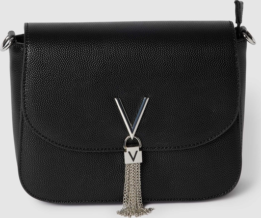 Czarna torebka Valentino Bags średnia w stylu glamour